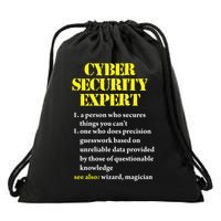 Funny Cybersecurity Definition Expert Computer Engineer Drawstring Bag