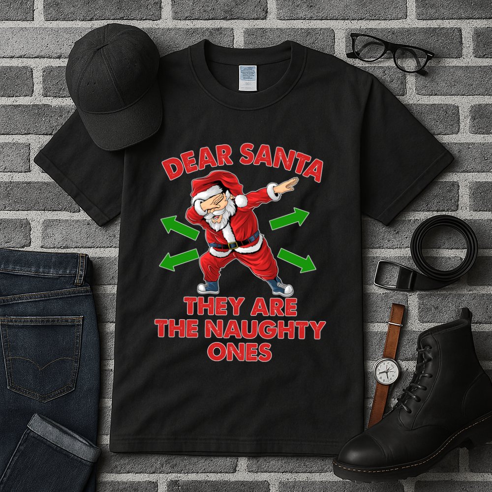 Funny Christmas Dear Santa They Are The Naughty Ones Tall T-Shirt