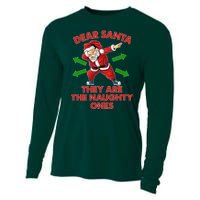 Funny Christmas Dear Santa They Are The Naughty Ones Cooling Performance Long Sleeve Crew