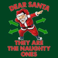 Funny Christmas Dear Santa They Are The Naughty Ones Visor