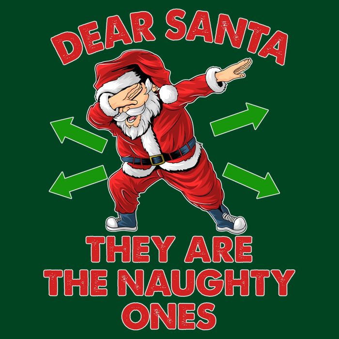 Funny Christmas Dear Santa They Are The Naughty Ones Visor