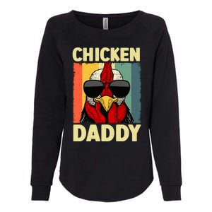 Funny Chicken Daddy Design For Dad Farmer Chicken Lover Womens California Wash Sweatshirt