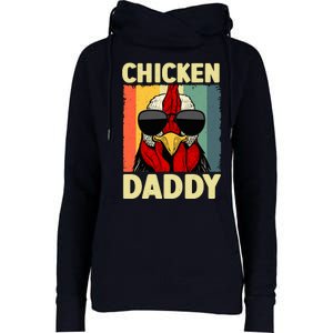 Funny Chicken Daddy Design For Dad Farmer Chicken Lover Womens Funnel Neck Pullover Hood