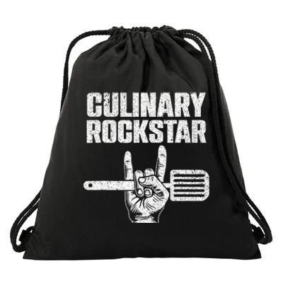 Funny Culinary Design For Chef Cook Culinary Lover Drawstring Bag