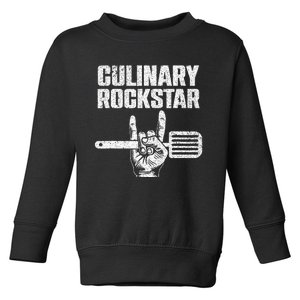 Funny Culinary Design For Chef Cook Culinary Lover Toddler Sweatshirt