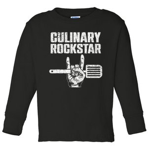 Funny Culinary Design For Chef Cook Culinary Lover Toddler Long Sleeve Shirt