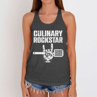 Funny Culinary Design For Chef Cook Culinary Lover Women's Knotted Racerback Tank