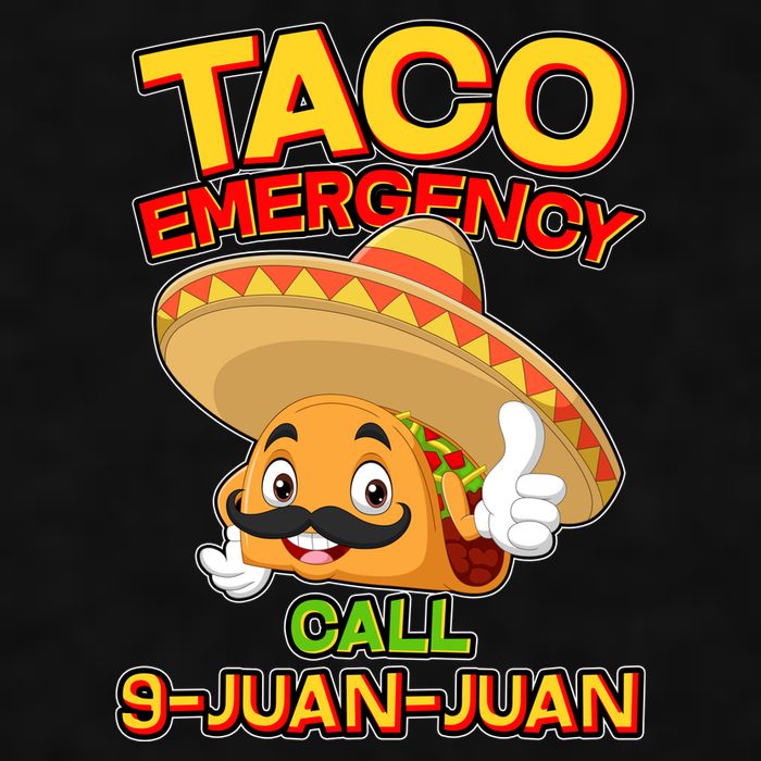 Funny Cinco De Mayo Taco Emergency Call 9 Juan Juan Ladies PosiCharge Tri-Blend Wicking Tank