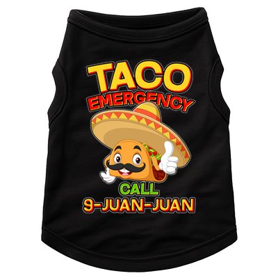 Funny Cinco De Mayo Taco Emergency Call 9 Juan Juan Doggie Tank