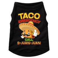 Funny Cinco De Mayo Taco Emergency Call 9 Juan Juan Doggie Tank