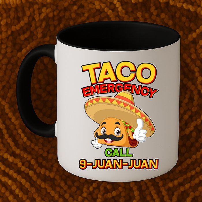 Funny Cinco De Mayo Taco Emergency Call 9 Juan Juan Mug