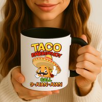 Funny Cinco De Mayo Taco Emergency Call 9 Juan Juan Mug
