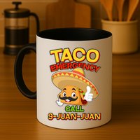 Funny Cinco De Mayo Taco Emergency Call 9 Juan Juan Mug