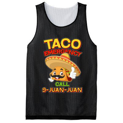 Funny Cinco De Mayo Taco Emergency Call 9 Juan Juan Mesh Reversible Basketball Jersey Tank