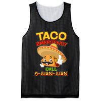 Funny Cinco De Mayo Taco Emergency Call 9 Juan Juan Mesh Reversible Basketball Jersey Tank