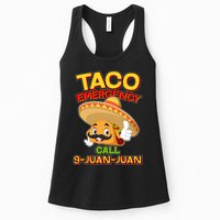Funny Cinco De Mayo Taco Emergency Call 9 Juan Juan Womens Tank Top