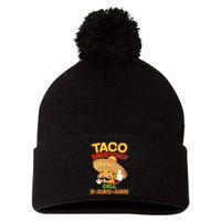 Funny Cinco De Mayo Taco Emergency Call 9 Juan Juan Pom Pom 12in Knit Beanie
