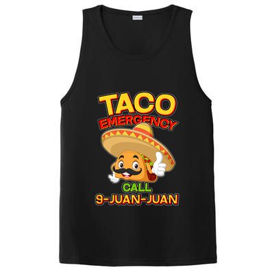 Funny Cinco De Mayo Taco Emergency Call 9 Juan Juan PosiCharge Competitor Tank