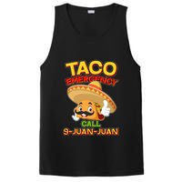 Funny Cinco De Mayo Taco Emergency Call 9 Juan Juan PosiCharge Competitor Tank