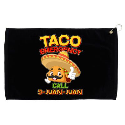 Funny Cinco De Mayo Taco Emergency Call 9 Juan Juan Grommeted Golf Towel