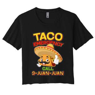 Funny Cinco De Mayo Taco Emergency Call 9 Juan Juan Crop Top