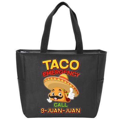 Funny Cinco De Mayo Taco Emergency Call 9 Juan Juan Zip Tote Bag