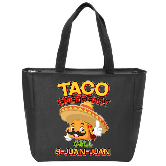 Funny Cinco De Mayo Taco Emergency Call 9 Juan Juan Zip Tote Bag