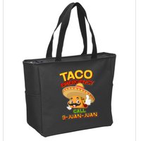 Funny Cinco De Mayo Taco Emergency Call 9 Juan Juan Zip Tote Bag
