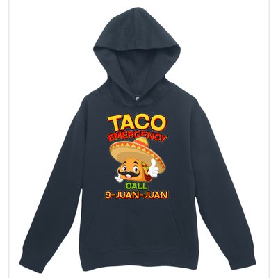 Funny Cinco De Mayo Taco Emergency Call 9 Juan Juan Urban Pullover Hoodie