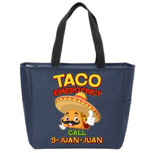 Funny Cinco De Mayo Taco Emergency Call 9 Juan Juan Zip Tote Bag