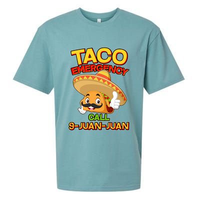 Funny Cinco De Mayo Taco Emergency Call 9 Juan Juan Sueded Cloud Jersey T-Shirt