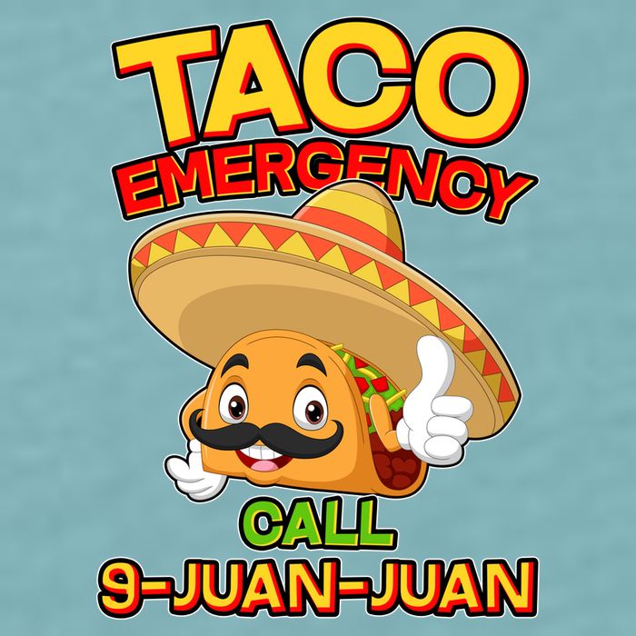 Funny Cinco De Mayo Taco Emergency Call 9 Juan Juan Sueded Cloud Jersey T-Shirt