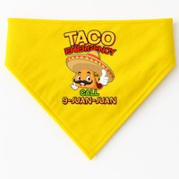 Funny Cinco De Mayo Taco Emergency Call 9 Juan Juan USA-Made Doggie Bandana