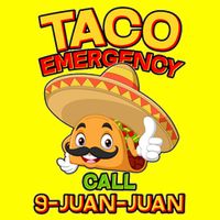 Funny Cinco De Mayo Taco Emergency Call 9 Juan Juan USA-Made Doggie Bandana