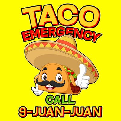 Funny Cinco De Mayo Taco Emergency Call 9 Juan Juan T-Shirt