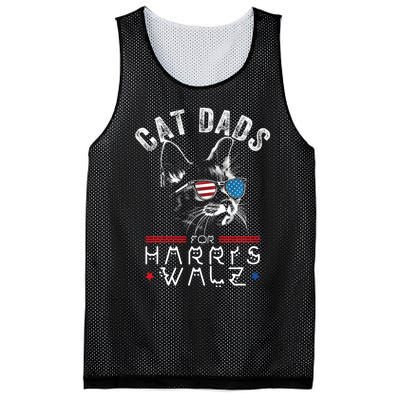 Funny Cat Dads For Harris Waltz 2024 Usa Flag Mesh Reversible Basketball Jersey Tank