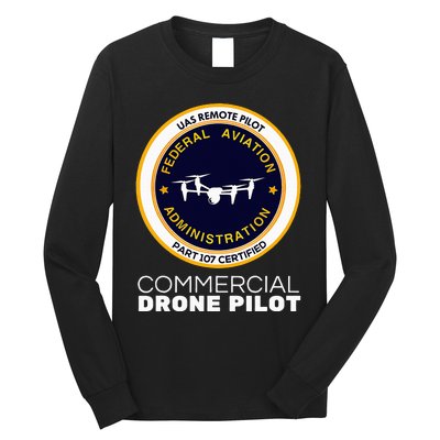 Faa Commercial Drone Pilot Long Sleeve Shirt