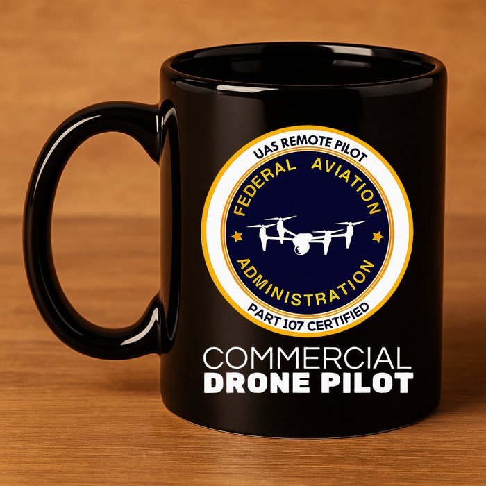 Faa Commercial Drone Pilot 11oz C Handle Ceramic Mug