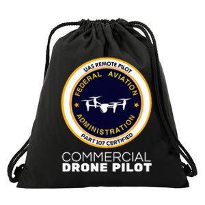 Faa Commercial Drone Pilot Drawstring Bag