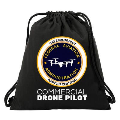 Faa Commercial Drone Pilot Drawstring Bag
