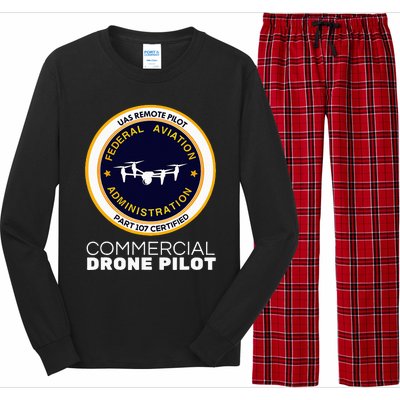 Faa Commercial Drone Pilot Long Sleeve Pajama Set