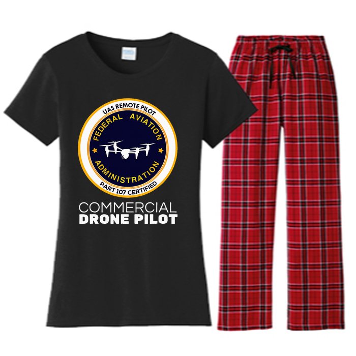 Faa Commercial Drone Pilot Women's Flannel Pajama Set