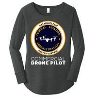 Faa Commercial Drone Pilot Women's Perfect Tri Tunic Long Sleeve Shirt