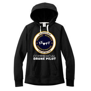 Faa Commercial Drone Pilot Women's Fleece Hoodie