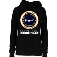 Faa Commercial Drone Pilot Womens Funnel Neck Pullover Hood