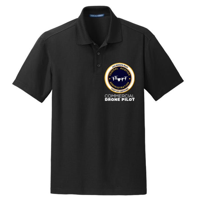 Faa Commercial Drone Pilot Dry Zone Grid Polo