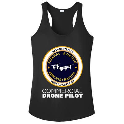 Faa Commercial Drone Pilot Ladies PosiCharge Competitor Racerback Tank