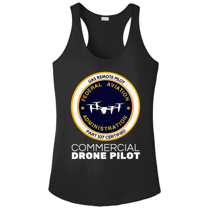 Faa Commercial Drone Pilot Ladies PosiCharge Competitor Racerback Tank