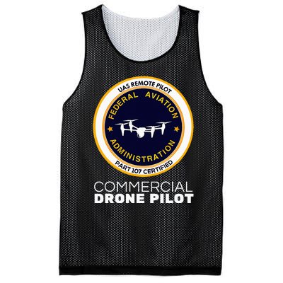 Faa Commercial Drone Pilot Mesh Reversible Basketball Jersey Tank