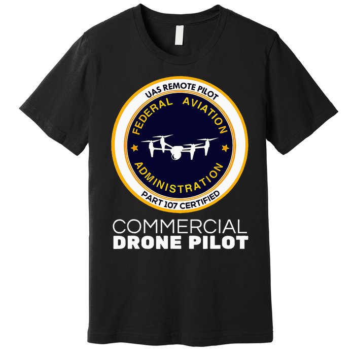 Faa Commercial Drone Pilot Premium T-Shirt